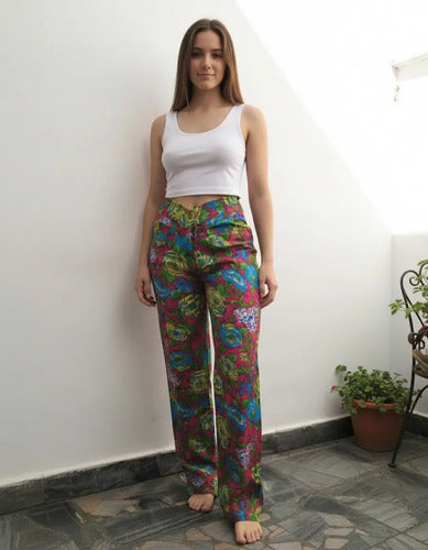 Pantalón Liviano Importado Estampado Colores