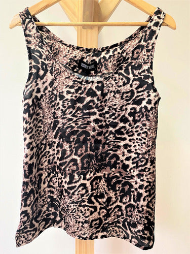 Blusa Musculosa De Diseño Estampada Fiesta Noche