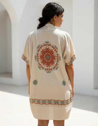 Kimono Manga Corta Estampado