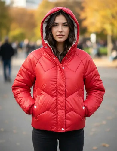 Campera De Abrigo Puffer Importada Over Metalizada