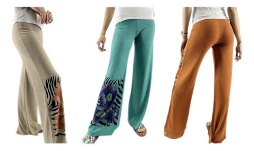 Pantalón Comodo De Lanilla Boho Hippie