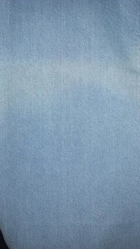 Pantalón Jean Celeste Ancho Tajos Nuevo 2da Selección Celeste Liso 42