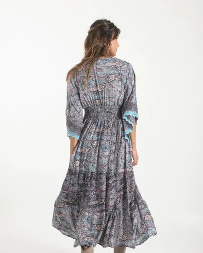 Vestido Largo De Seda Hindú Mod. 4
