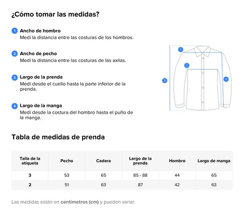 Vestido De Jean Denim Manga Larga