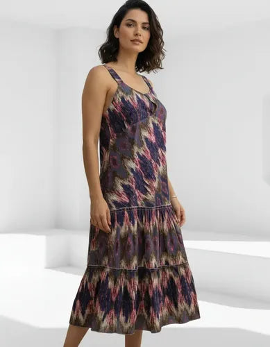 Solero Vestido Importado Estampado India Boho