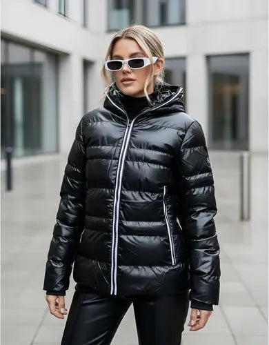 Campera  De Abrigo Puffer Importada (cod. 18) Negro Xxl Liso