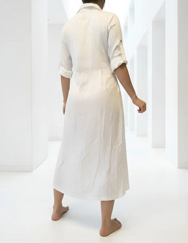 Vestido Importado Camisero Con Cinto