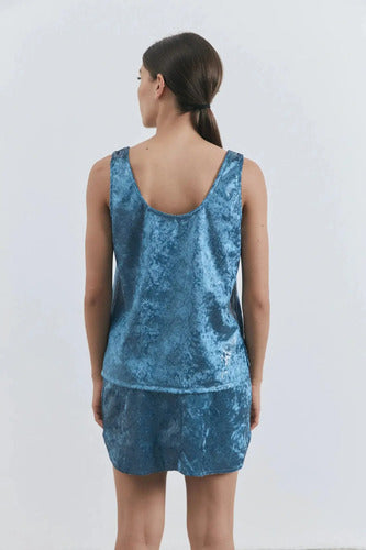 Falda Mini Pollera + Blusa  (conjunto) De Reptil Gamuzado