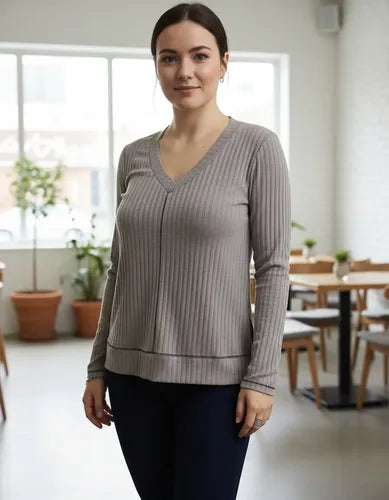 Remeras Buzo Morley  Gris Liso Único Lisa