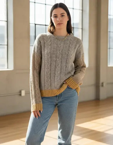 Sweater Tejido Tricolor