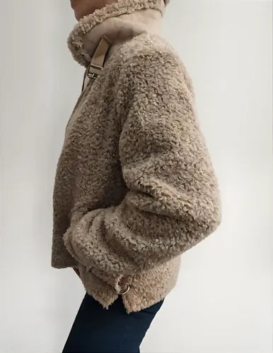 Campera Gamulan Chaqueta Importada Corderito Y  Ecocuero