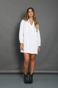 Vestido Boho Manga Larga Modelo Amplio Nuevo 2da Selección Off White Lisa M