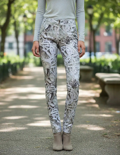 Pantalon De Diseño Marca Vestite Y Andate Multicolor Estampado 1