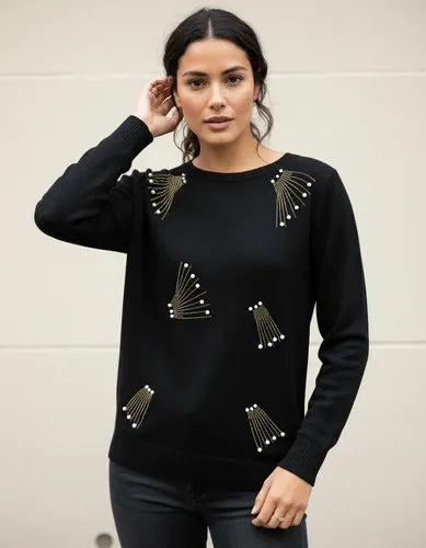 Sweater Con Strass Importado Cod. 220