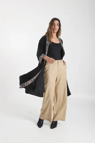 Kimono Bordado De India Modelo Amplio Xxl