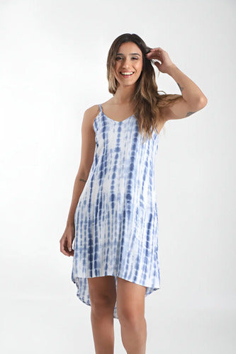 Vestido Sin Mangas Batik De India