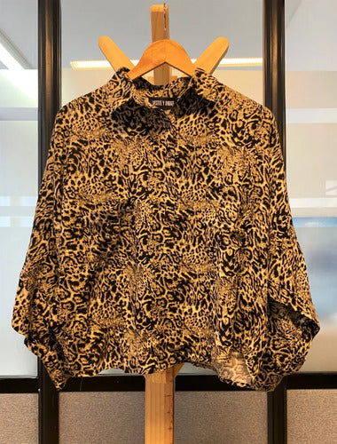Blusa Camisa Animal Print De Diseño Modelo Grande