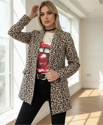 Saco Blazer Animal Print