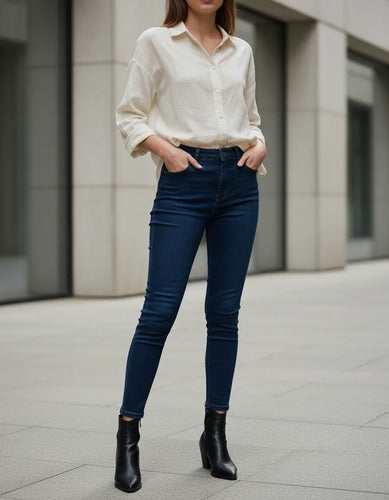 Pantalón Jean Chupín Azul