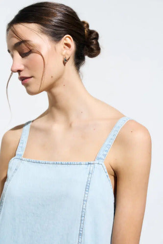 Vestido Jean Largo Solero Denim