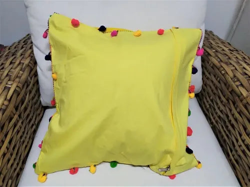 Funda De Almohadón Bordada Importada India 45 X 45
