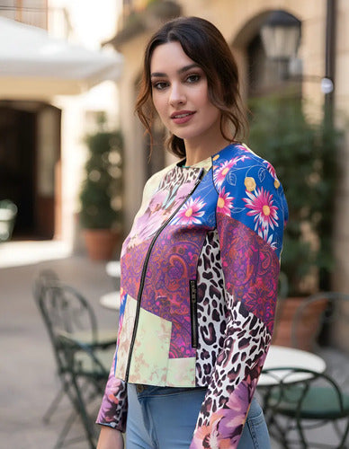 Chaqueta Campera Estampada Badana Importada Folk