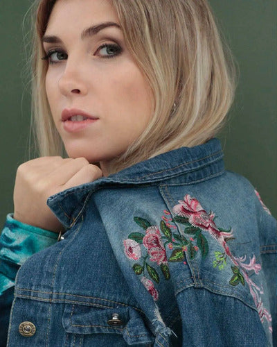 Campera De Jean Bordada