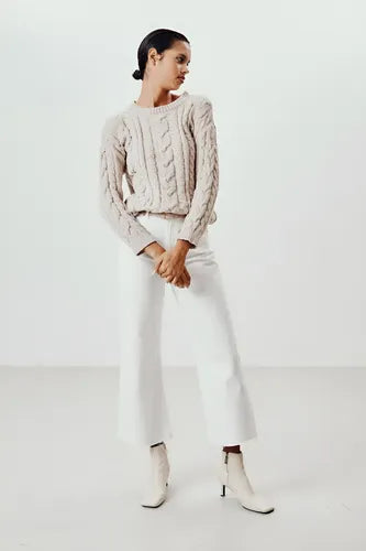 Sweater Chenille Tejido Ochos Rojo Ochos Único