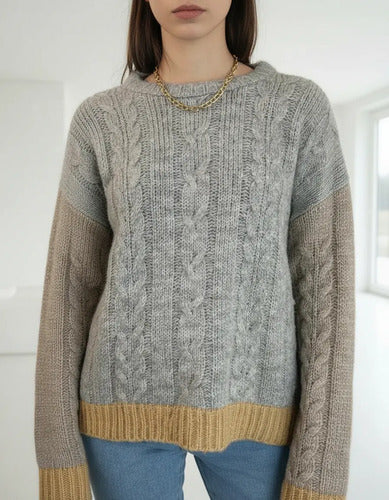 Sweater Tejido Tricolor