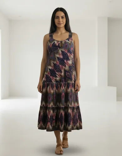 Solero Vestido Importado Estampado India Boho