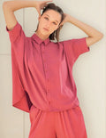 Camisa Camisola De Diseño  Grande Oversize 2da Selección Bordó 2