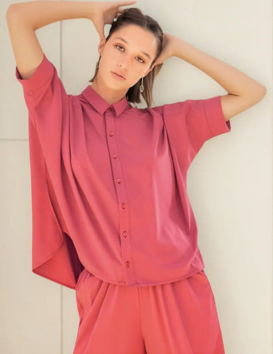Camisa Camisola De Diseño  Grande Oversize 2da Selección Bordó 2