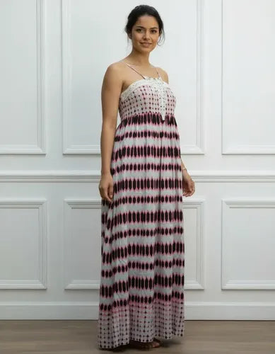 Vestido Solero Largo Importado Hippie Chic Estilo Vars