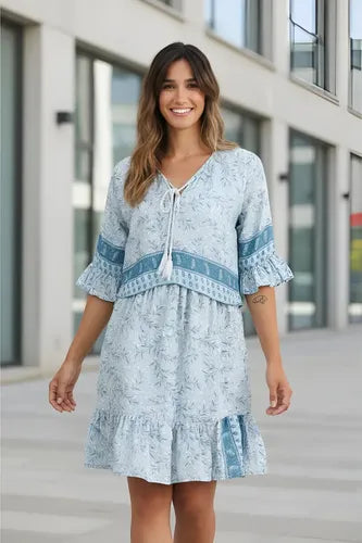 Vestido De Seda Hindú Mod. 5
