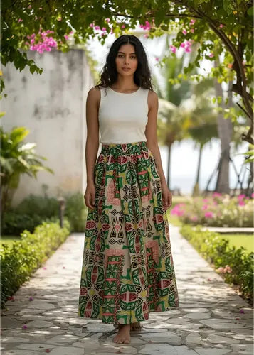 Polleras Faldas Hindú T. Unico. Importadas Para  S A Xl