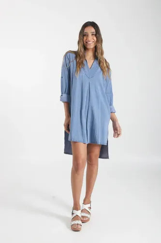 Vestido Túnica De Jean Denim