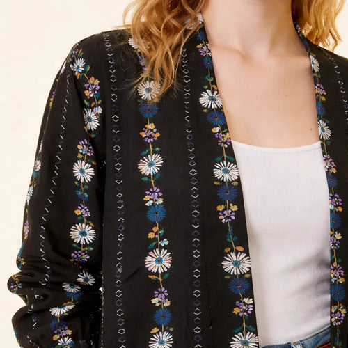 Saco Chaqueta Kimono Estampado Modelo Amplio