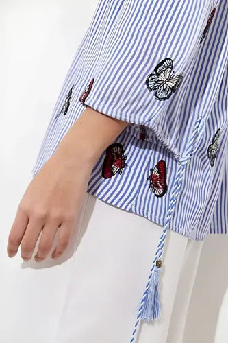 Camisa Blusa Paisana Importada Mariposas