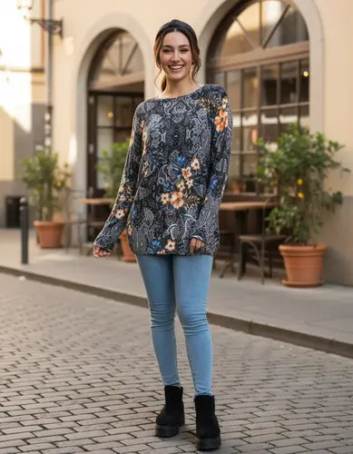 Sweater De Lanilla Con Estampa. Importados  Varios Modelos