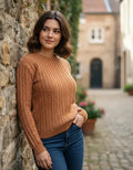 Sweater Pullover Trenzado Básico
