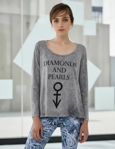 Remera Manga Larga De Diseño