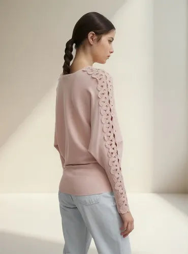 Sweater Tejido Importado Detalle En Brazos Calidad! Cod. 171 Negro U