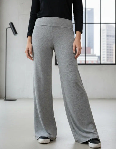 Pantalón Palazzo Básico De Lanilla