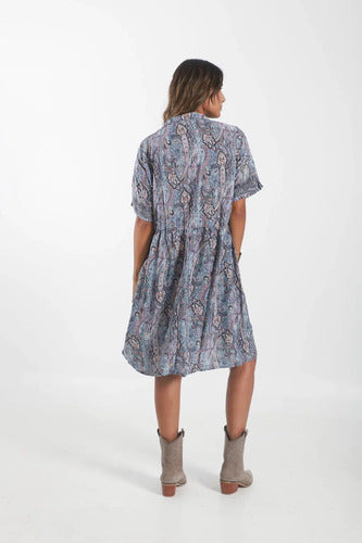 Vestido Midi De Seda Hindú Mod. 89