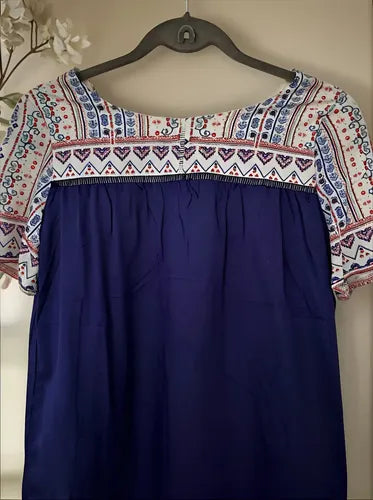 Remera Blusa Importada  Talle Xs S Violeta Oscuro Lisa S