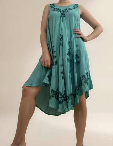 Vestido Solero Importado India Hindú Talle Grande Hasta Xxxl