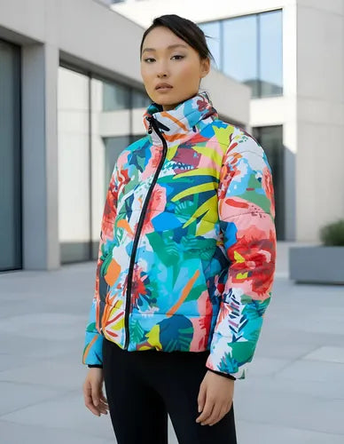 Campera De Abrigo Puffer Estampada Estampada L