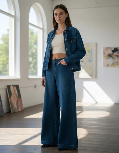 Pantalón Palazzo Jean Extra Wide Denim