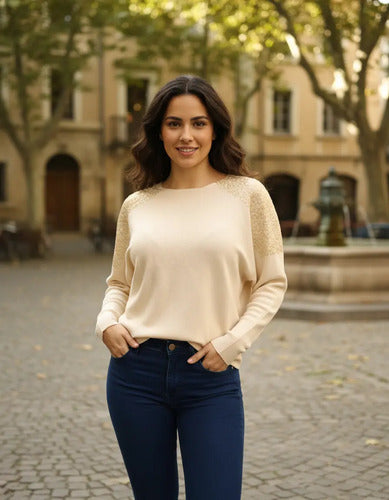 Sweater  Importado Paillettes Lentejuelas