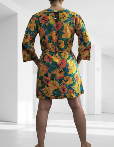 Blusa Camisa Túnica Importada Estampada Playa India